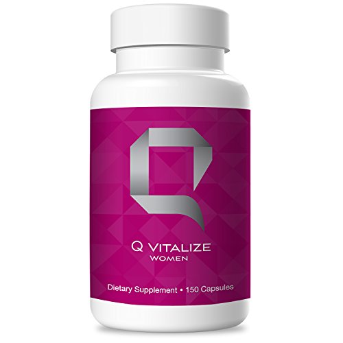 Q Vitalize Women - Q Sciences Natural Energy Booster | Amino Acid Supplement | Best Muscle Building Supplement | Energy Vitamins | Herbal Supplement | Dietary Supplement Capsules 150 capsules