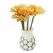 ULTNICE 5pcs Wedding Gerbera Daisy Artificial Flowers for Home Decoration (basket is not included)