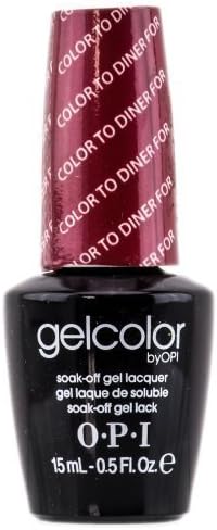 OPI Gelcolor Nail Polish, Color To Diner for, 0.5 Fluid Ounce by OPI