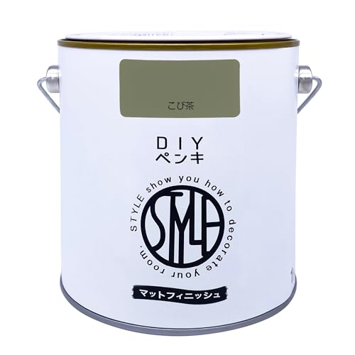 ニッペ ペンキ 塗料 STYLE DIYペンキ（缶タイプ） 1kg カラー： こび茶 低臭 インテリア 水性塗料 日本製 4976124887352商品画像