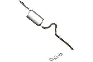 Northeastern Exhaust | Stainless Steel Intermediate Pipe, Muffler, Tail Pipe Exhaust System Kit Compatible for Ford Mustang 1999-2004 3.8L | Free Gasket and Clamps Included