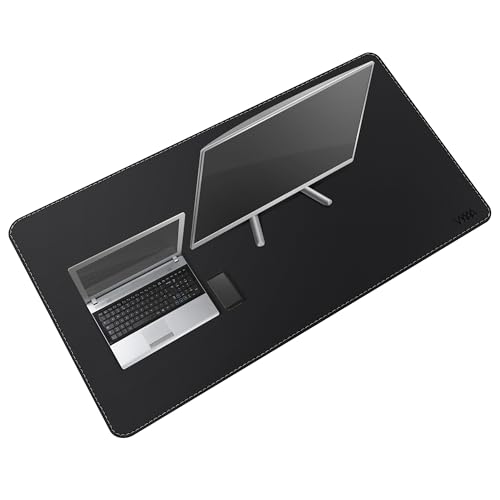 VYAAA Leather Desk Mat Black
