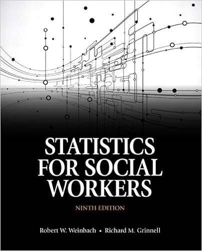 Statistics For Social Workers 9th Edition Weinbach Robert W Grinnell Richard M 9780205867035 Books