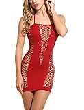 Avidlove Womens Lingerie Fishnet Badydoll Mesh Stretch Chemise