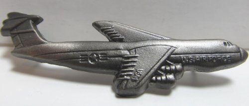 US Air Force C-5 Galaxy Large Lapel / Hat 2-1/4" Pin