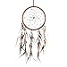 Caught Dreams Dream Catcher ~ Brown Suedette with Turquoise Stones 8.5