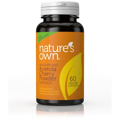 Natures Own NOW-P344 Cherry-C: Vit C From Acerola 60 Caps