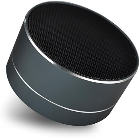 Bluetooth Speaker JMcolo Mini Bass Desk Office Wireless Portable Bluetooth Speaker with Mic, USB and TF card port, Works for Ipad, Iphone, Samsung, Huawei and Other Music Players (Black)