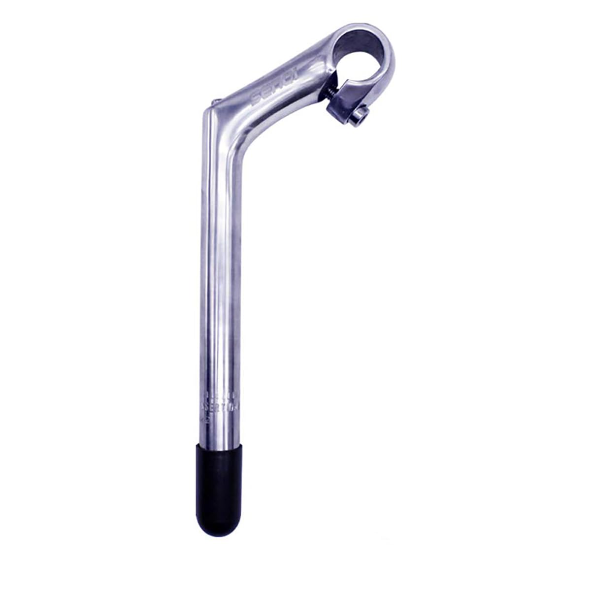 SENQI 22.2 * 25.4mm Electroplating Gooseneck Stem Aluminum Alloy 80 * 220 * 240 Stems With Teeth BSB040(Silver)
