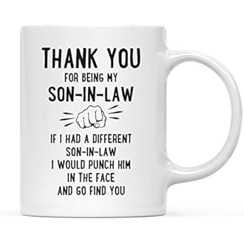 son law funny mug thank coffee present cup andaz 11oz punch press being face gift
