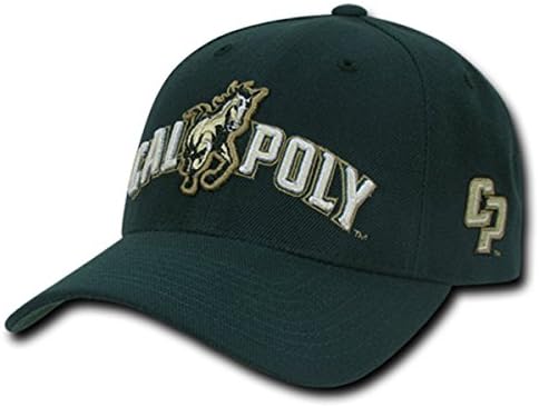 W Republic Apparel Structured Acrylic Cap, Cal Poly, Hunter, One Size