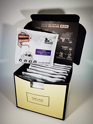 OKLAO Golden Mandheling and Mocha Flavor Drip Coffee Bag Kaffee 10 Stk. oder 20 Stk. in Geschenkverpackung (10)