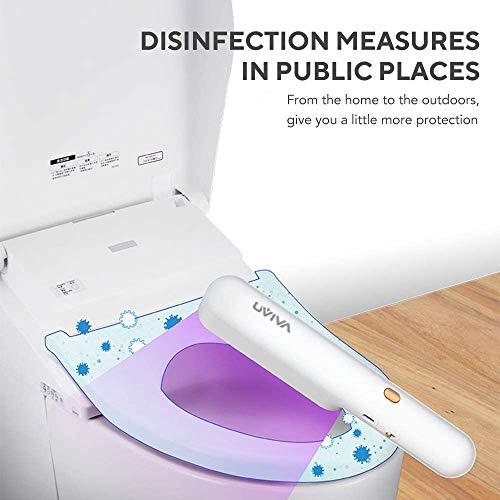 UViva Portable UV Light Sanitizer Wand, UVC Ultraviolet Light Wand, Home Hotel Toilet Car Pet