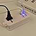 USB Power Strip Portable Travel Charger Outlets 2.1AMP 1AMP 21W 5Foot Power Supply Cord With Universal Plug Input From 100v-240v Power Sockets USB Charger Station 4 Port 5v 1A/2.1A USB Charger (White)