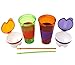 Snackeez 2-In-1 Snack & Drink Cup Light-Up LED 2-Pack (Green/Orange & Orange/Purple)