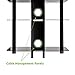 NavePoint Media Stand Glass 4 Shelf Audio Video Component Storage Tower