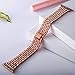 VIQIV Bling Bands for Compatible with Apple Watch Band 38mm 40mm 42mm 44mm iWatch Series 5/4/3/2/1, Luxury Diamond Bracelet Metal Wristband Strap for Women