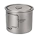 Ti artisan Titanium Mugs 550ml Titanium Pot Folded Handle Portable Cup