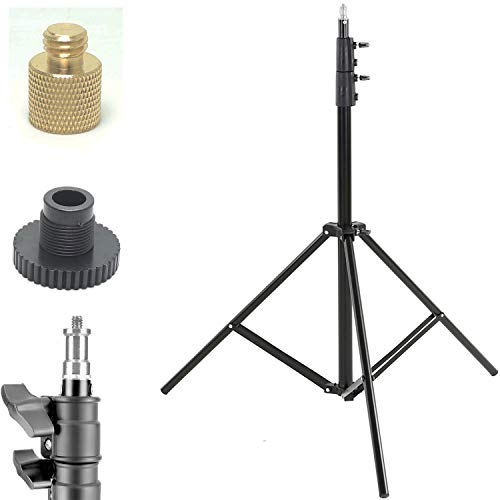 Universal 7 Foot Tripod Aluminum Compact Photography Light Stand with 1/4", 3/8" & 5/8" Thread Used with Refle