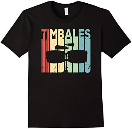 Mens Timbales Vintage T Shirt 2XL Black