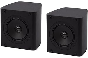 Monolith THX Certified Satellite Speakers (Pair) Compact Form Factor, Wall Mounting Keyhole, MDF Enclosures, Easy to Connect,