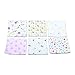 Styleyoung Baby 24pcs Baby Cotton Handkerchief, Washcloths Bibs Wipes Nursing Towels, 100% Cotton
