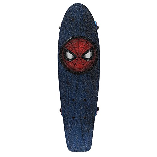 PlayWheels Ultimate Spider-Man 21 Inch Wood Cruiser Skateboard - Beginner Skateboard for Kids - Spidey Eyes PlayWheels Ultimate Spider-Man 21 Inch Wood Cruiser Skateboard - Beginner Skateboard for Kids - Spidey Eyes