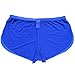 YiZYiF Men's Mesh Boxer Briefs Underwear Transparent Shorts Blue X-Large