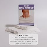 Orly Nail Rescue Kit for Split & Cracked Nails - Glue, Powder & Buffer view 2