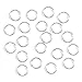 Braid Rings for Hair and Dreadlocks, 20 pieces of Silver Loops Jewelry