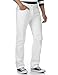 Deyllo Men's Classic Relaxed Original-Fit Straight-Leg Jean Denim Trousers Pants(Optic White,31Wx30L)