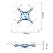 Syma X5UW FPV RC Drone with 720P HD Wi-Fi Camera Live Video Training Quadcopter for Beginners Bonus Battery Blue