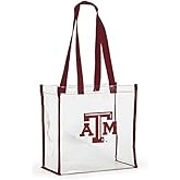 Desden Open Top Stadium Tote, clear with long handles for Texas A&M Aggies Fans.