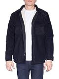 Maxxsel Mens Sherpa Bonded Polar Plaid Fleece Jacket