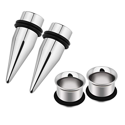 Awinrel Stainless Steel Ear Taper Stretching Kits and Ear Tunnel Gauges