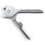 Pack of 2 Swiss + Tech Utili-key 6 in 1 Mini Multifunctional Keyring Screwdrivers Pocket Knife Folding Knife Survival Knife