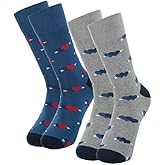 Syhood 2 Pairs Valentines Day Socks for Men Women Gifts Galentine's Cotton Socks for Birthday Basket Stuffers