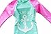 Jojobaby Kid Girl's Two-Piece Long Sleeve Swimsuits Bathing Suit UPF 50+ Blue