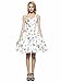 Maggie Tang Women's 1950s Vintage Rockabilly Dress Size L Color White cherry
