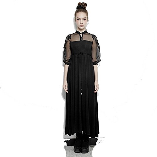 Steampunk Silk Cotton Long Dress Women Embroidery Victorian Royal Fairy |  Desertcart Trinidad and Tobago