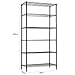 LANGRIA 6 Tier Garage Shelving Shelving Unit, Storage Rack Garage Shelf Heavy Duty Metal Shelves, Black