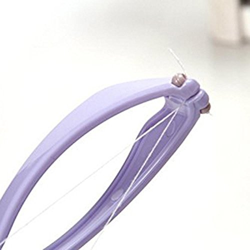 Women Eyebrow Threading Epilator, Facial Hair Manual Remover for Ladies, Quick & Easy Hair Removal for Hairs on Upper Lip, Eyebrow, Chin, Cheeks and Sideburns From Roots - Thumbnail 4