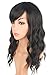 SPEEDM Medium long Dark Brown Wavy Wigs With Bangs For Women Synthetic Heat Resistant Wavy Wigs Daily Use Wig(Dark Brown)