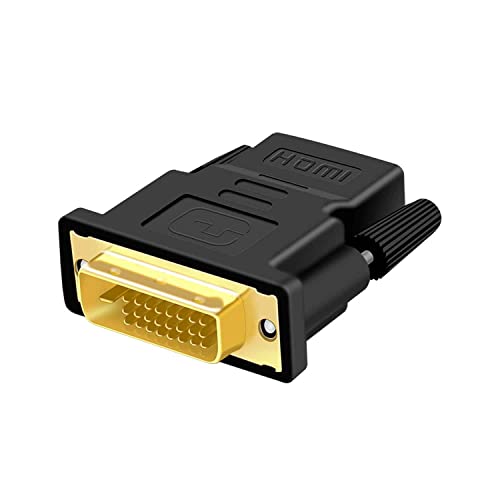 Beigemo DVI HDMI 変換アダプター 双方向伝送 1080P PC ディスプレイ RaspberryPi PS4など用 金メッキ