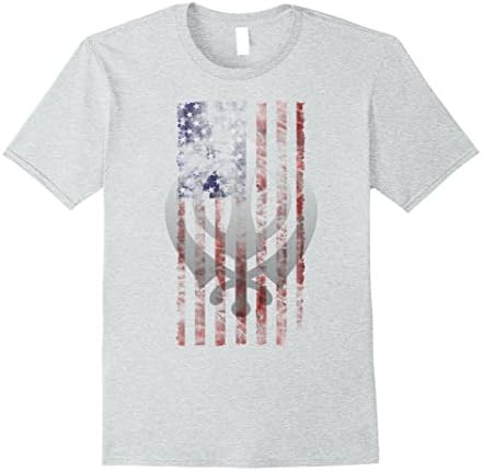 Mens Sikh USA Patriotic Flag T-shirt Large Heather Grey