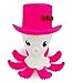 Cute Baby Teether. BPA Free Otto Octopus, Stimulates Gums, Soothes Teething pain. 5 bright colors. Soft, Food Grade Silicone, FDA Approved. Great first toy. Perfect present for babies 3month + . Pink