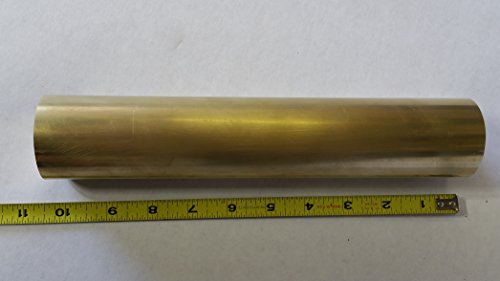 Brass 2" Round x 10" Long Solid bar Stock