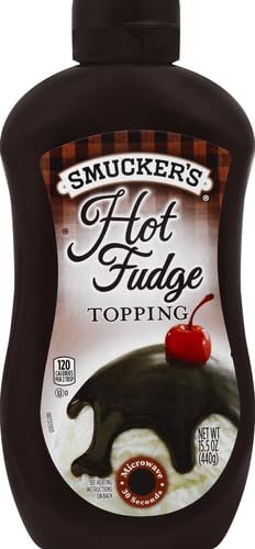 SMUCKER’S MICROWAVEABLE HOT FUDGE TOPPING, 15.5 OZ
