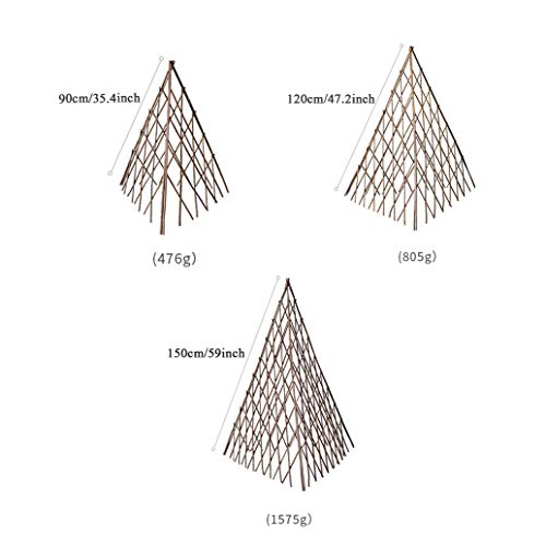 CJSWT Obelisken Pflanzenstütze für den Garten,Rankhilfe Pflanzen, Rankgerüst Kletterpflanzen, natürliche Willow-Zweige… – Bild 4