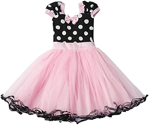Minnie Mouse Dress Girls' Polka Dots Princess Party Cosplay Pageant Fancy Costume Tutu Dress up